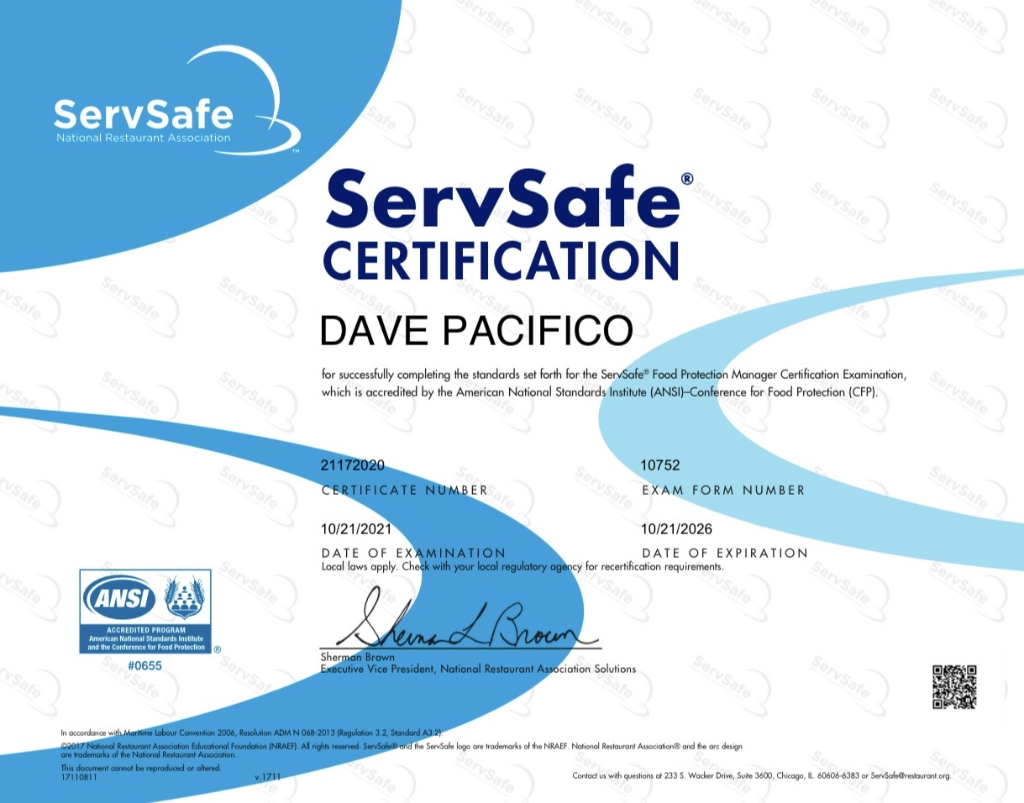 ServSafe Food Protection Manager